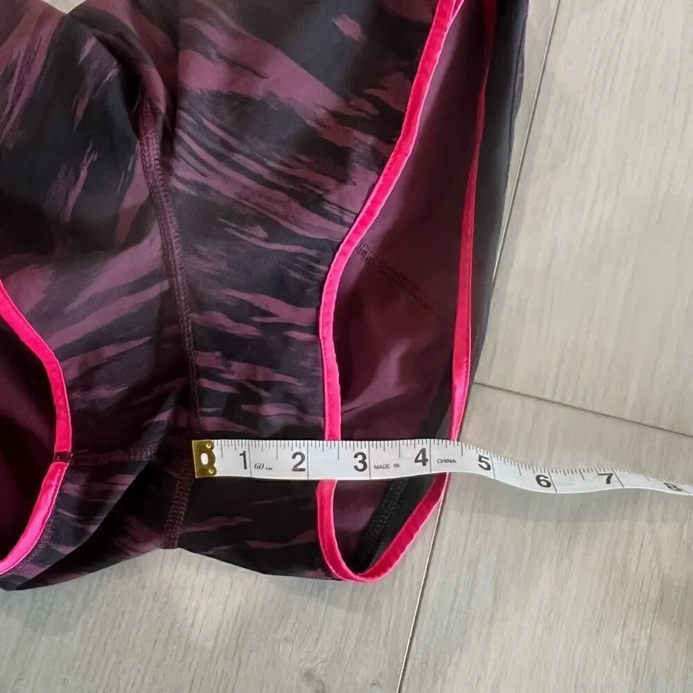 Lululemon Womens Super Squad Running Shorts Size 4 Elastic Waist Lined Purple